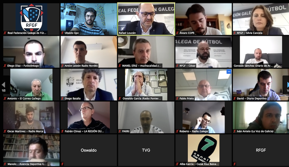 Rolda de prensa virtual de Futgal