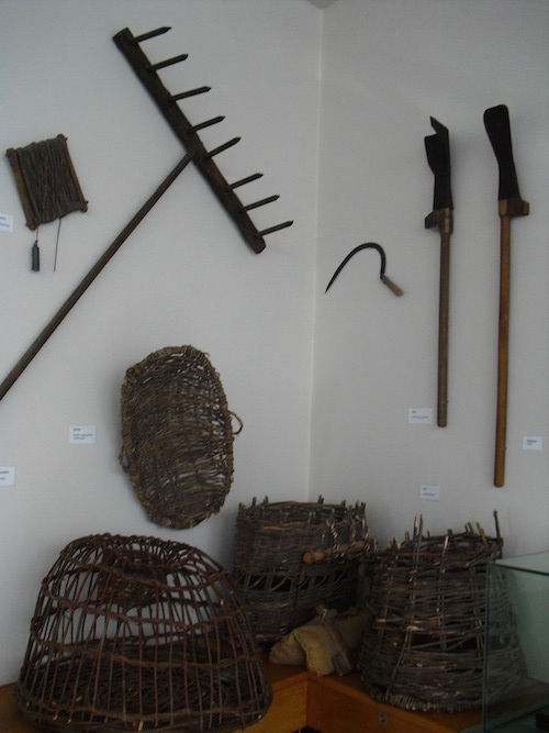 Obxectos de traballo das xentes das Blasket que ben poderían ser nosos