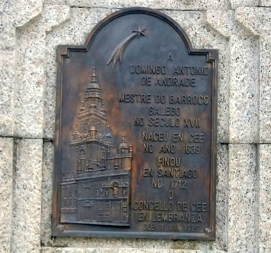 Monumento a Domingo Antonio de Andrade en Cee