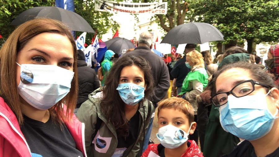 Enfermeiras da Costa da Morte na mobilizacion