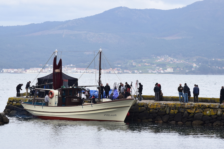 Rodaxe en Muros do filme A Illa das Mentiras