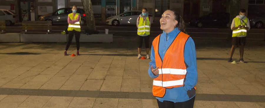 Clara Amado na saida nocturna de Ponteceso