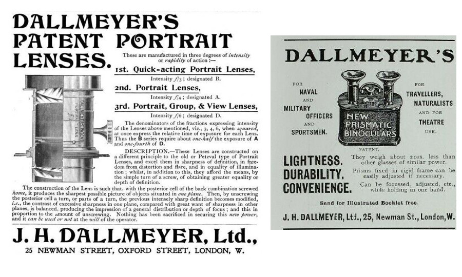 Anuncios na prensa da Casa Dallmeyer