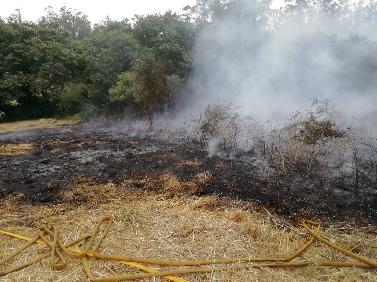 Incendio en Santa Comba