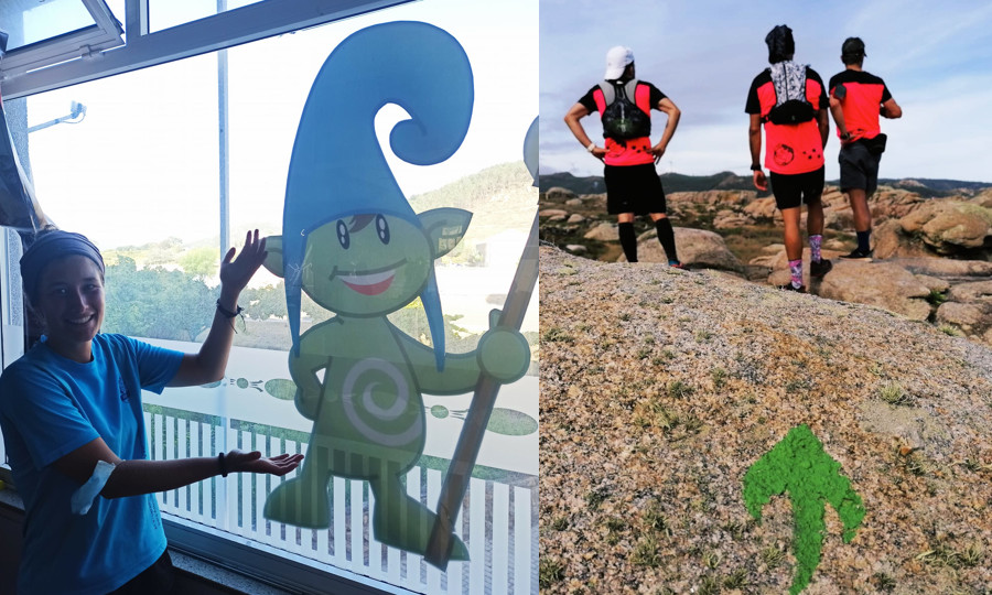 Xentes como Ana Baneira ou corredoires Facendo o Camino dos Faros