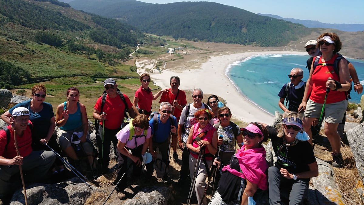 Grupo de trasnos polo Camino dos Faros