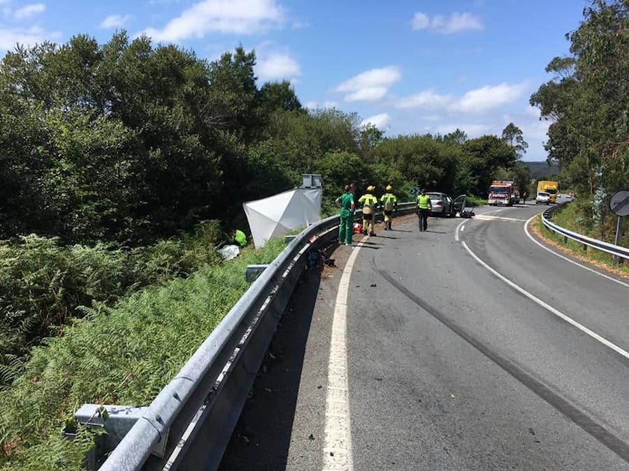 Accidente de moto mortal en Dumbria