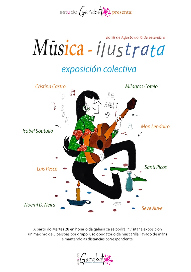 Exposicion Musica Ilustrata en Garabato-Carballo