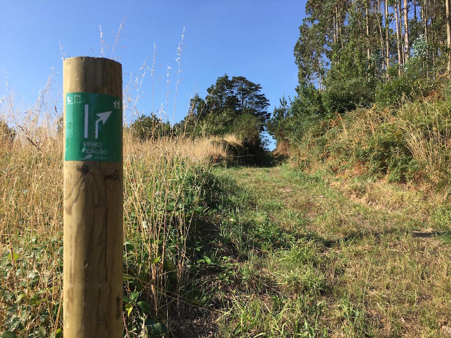 Ruta do Vieiro Fidalgo sinalizacion