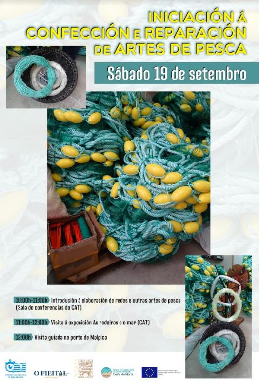 Obradoiro de redeiras en Malpica