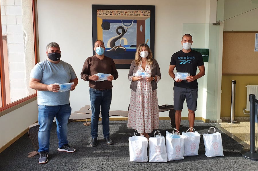 Entrega material de protección