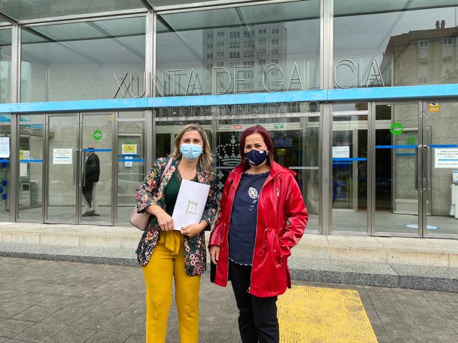 Monica Rodriguez e Sandra insua na Xunta