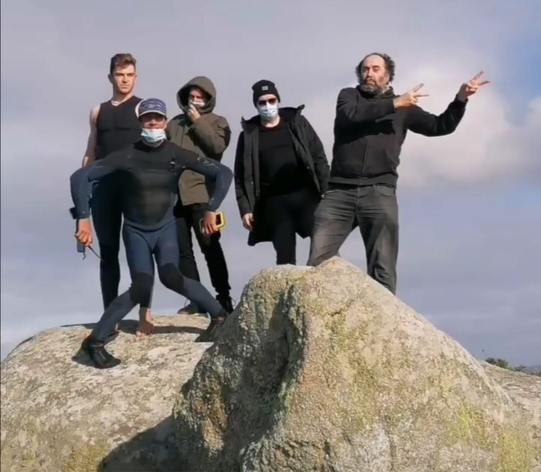 Equipo de Axi Muniain na Costa da Morte