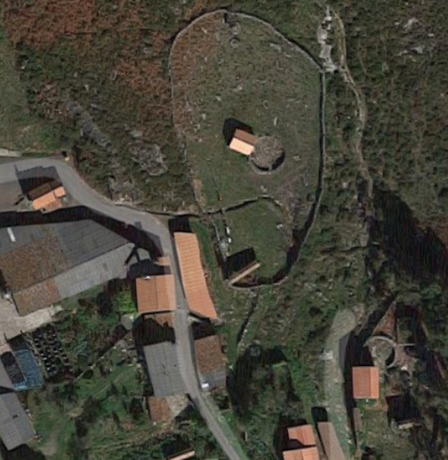 1. Mapa de localización do curro de Sta. Cristiña