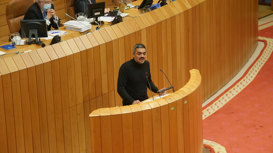 Daniel Pérez López no Parlamento Galego