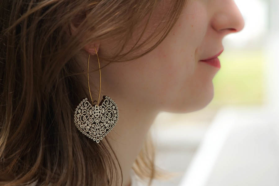 Pendentes de madeira de Silvereira