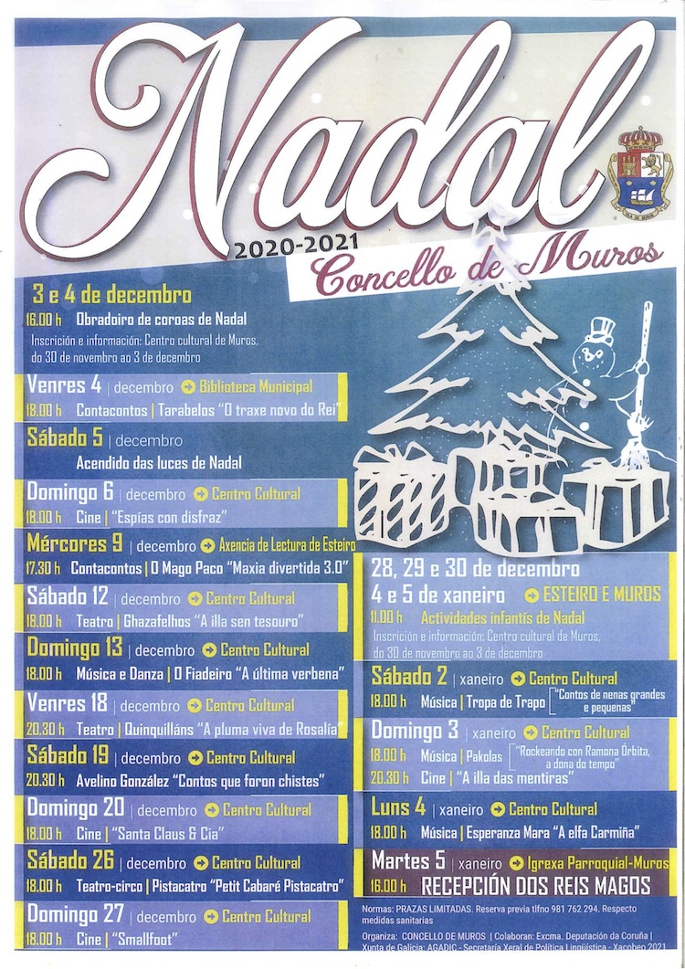 programación Nadal 2021 Muros