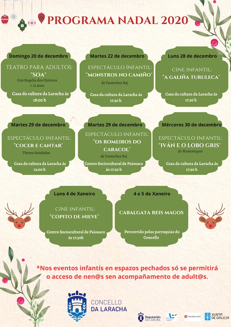 PROGRAMACIÓN NADAL Laracha 2020