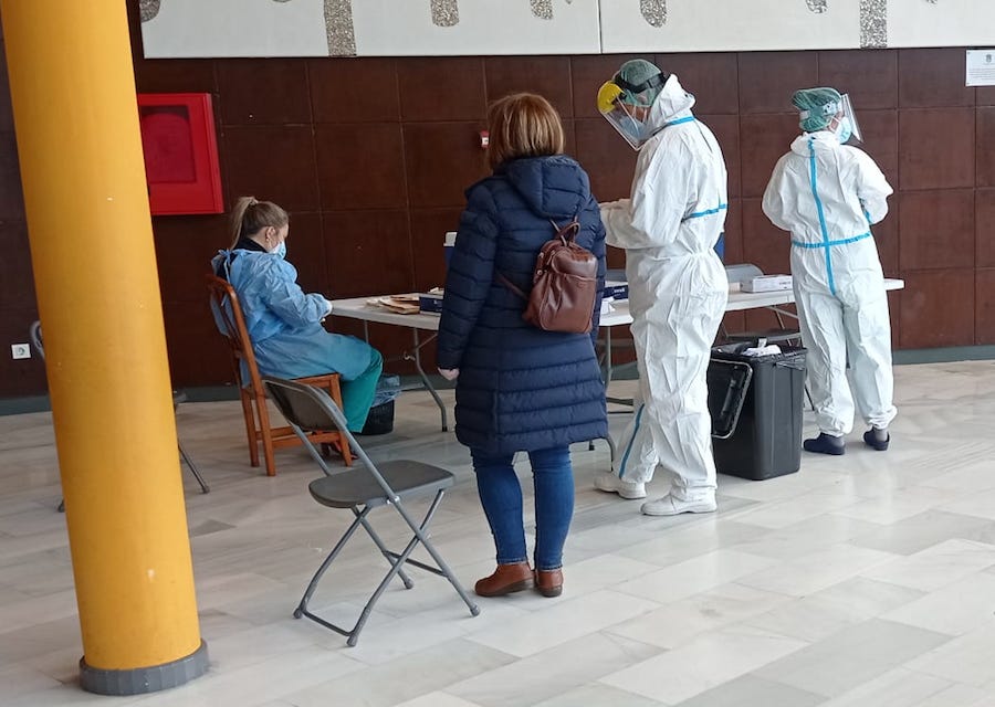 Cribado covid na Casa da Cultura de  Vimianzo