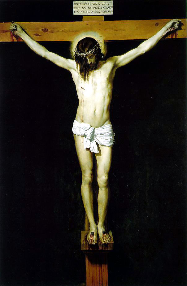 Cristo crucuificado de Diego Velázquez copia