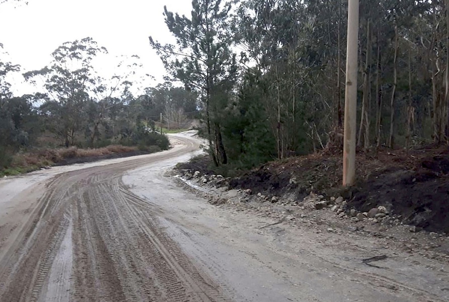 Obras na DP6804 polo parque eolico 3