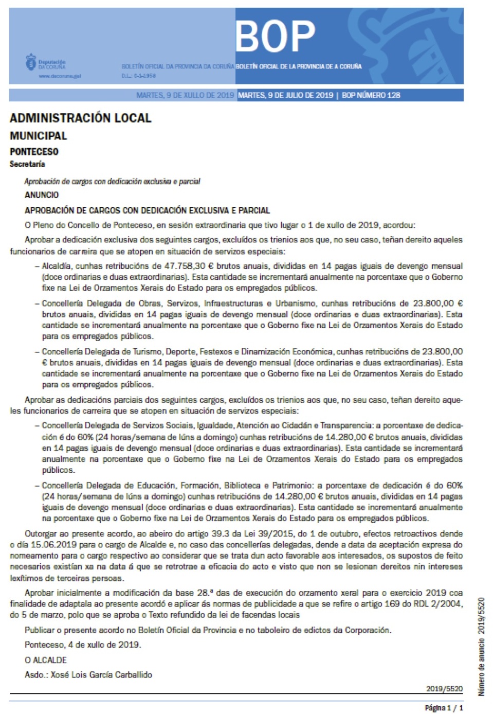 Carballido e a mentira do Plan de Emprego Social copia