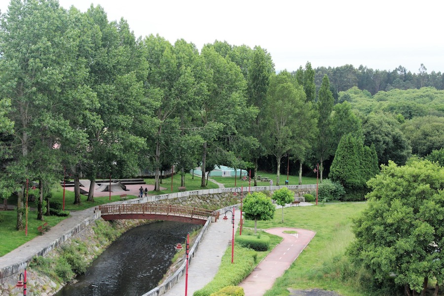 Carril bici no Parque Anllons