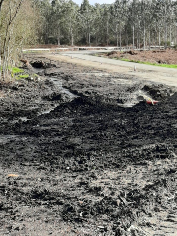 Estado das obras do Parque Eolico de Corme 2