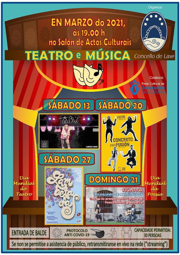 Programa cultural marzo 2021 Laxe