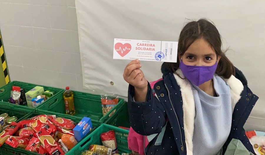 Carreira Solidaria no CEIP de Caion 