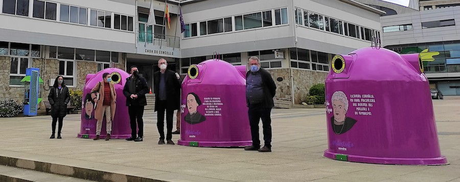 Colectores Violetas de vidro en Carballo