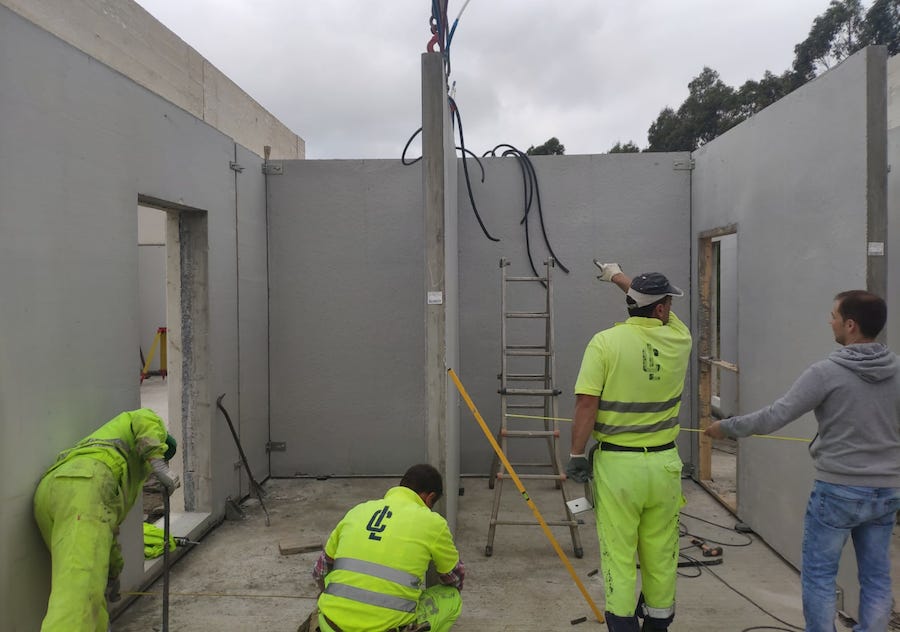 O sistema de tabiquería prefabricada lixeira de alto rendemento Pret a Bico
