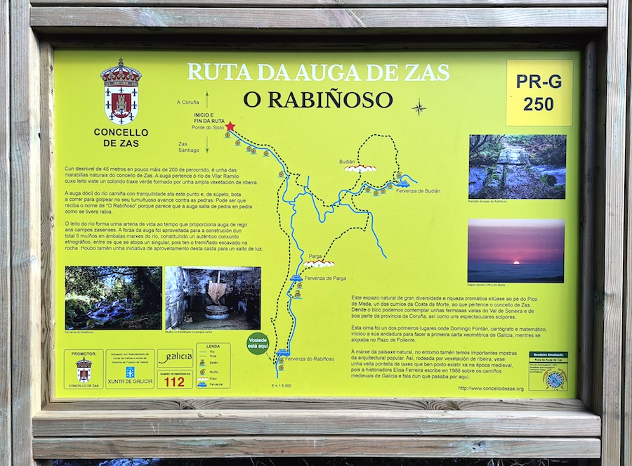 Ruta da Auga polo Rio Rabinoso en Zas