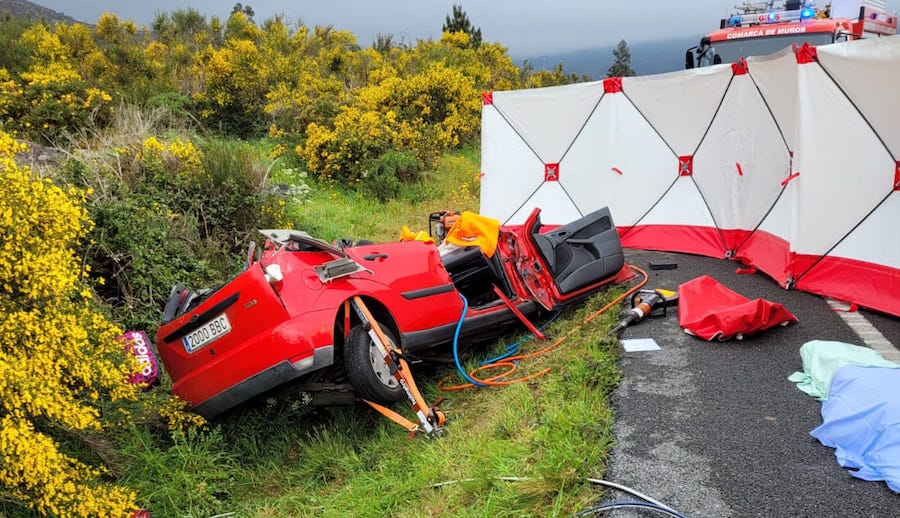 Accidente mortal en Carnota