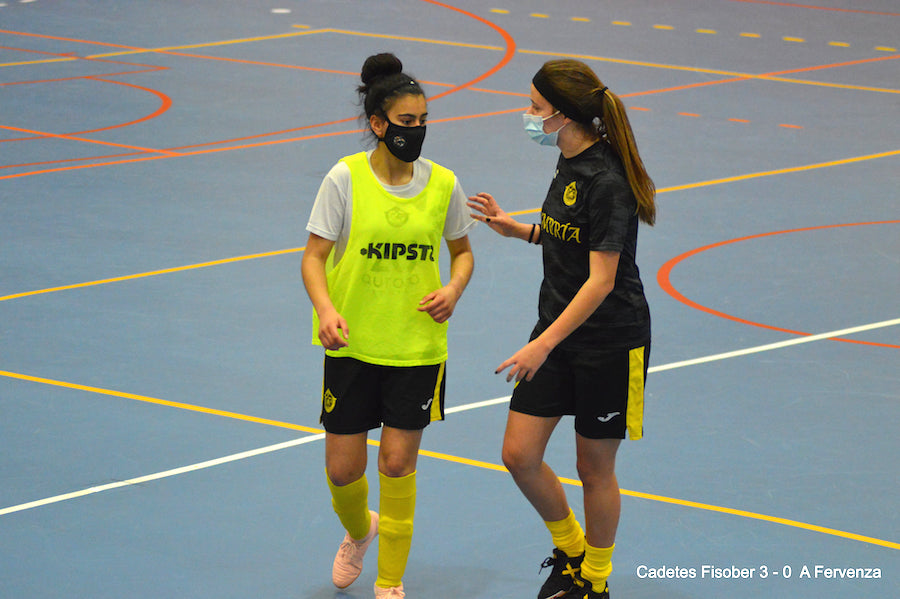 Lu Martinez e Nerea goleadoras das cadetes do Fisober