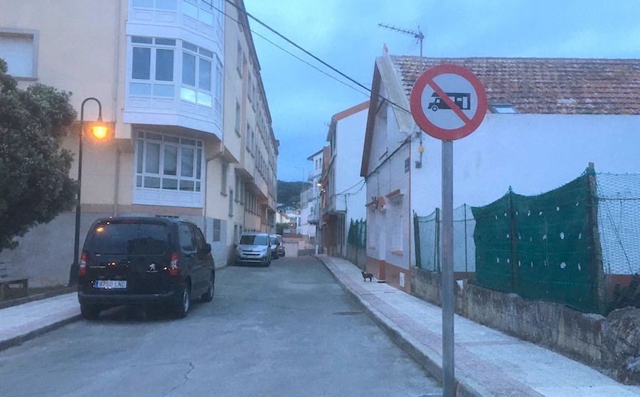 Prohibicion autocaravanas en Laxe