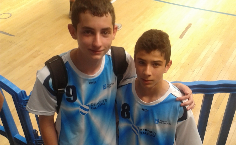 Unai Larrañaga coa Seleccion Galega Infantil en 2013