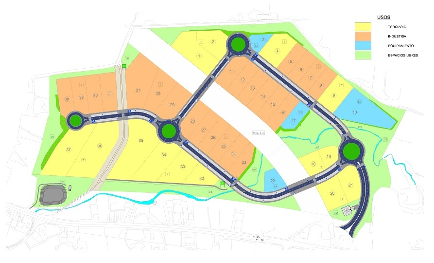 Plano do Parque Empresarial de Cee