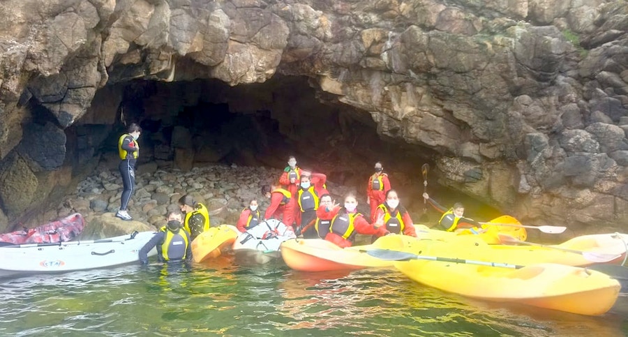 Descubrindo furnas na Ria de Corcubion