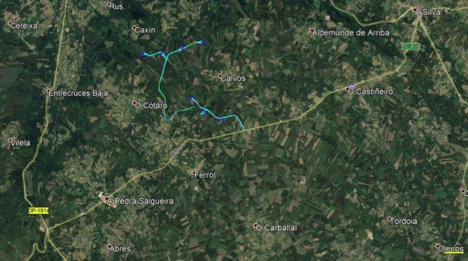 Zona norte do Parque Eolico de Pedrabante 1