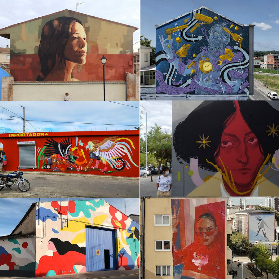 Murais dos artistas do Rexenera Fest 2021