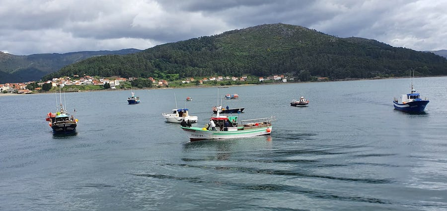 Folga da pesca artesanal en Muros