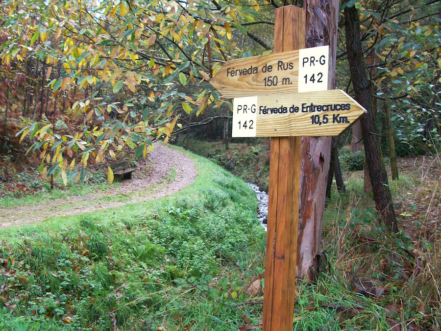 sinalización Ruta das Fervedas