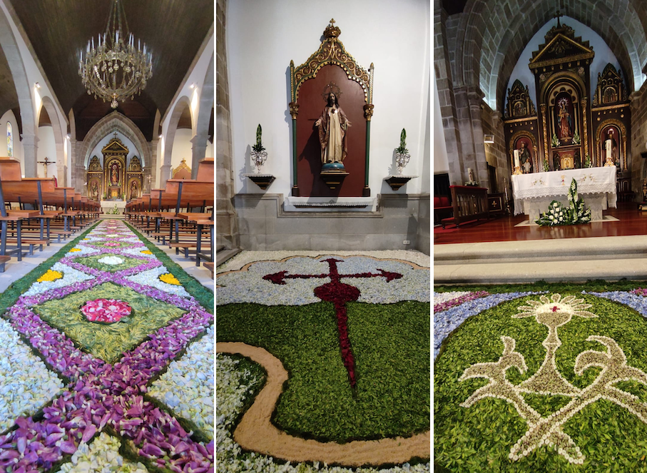 Alfombras do Corpus da Igrexa de Santa Maria de Cee-Fotos-Rafa Quintans