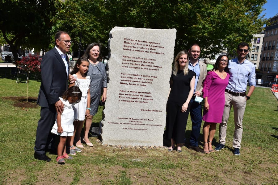 Concha Blanco con toda a familia-Foto-Rafa Quintans