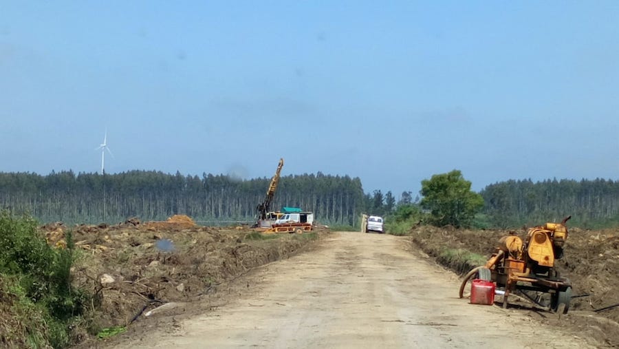 Sondeos mineiros na Brana da Serra-Santa Comba 1