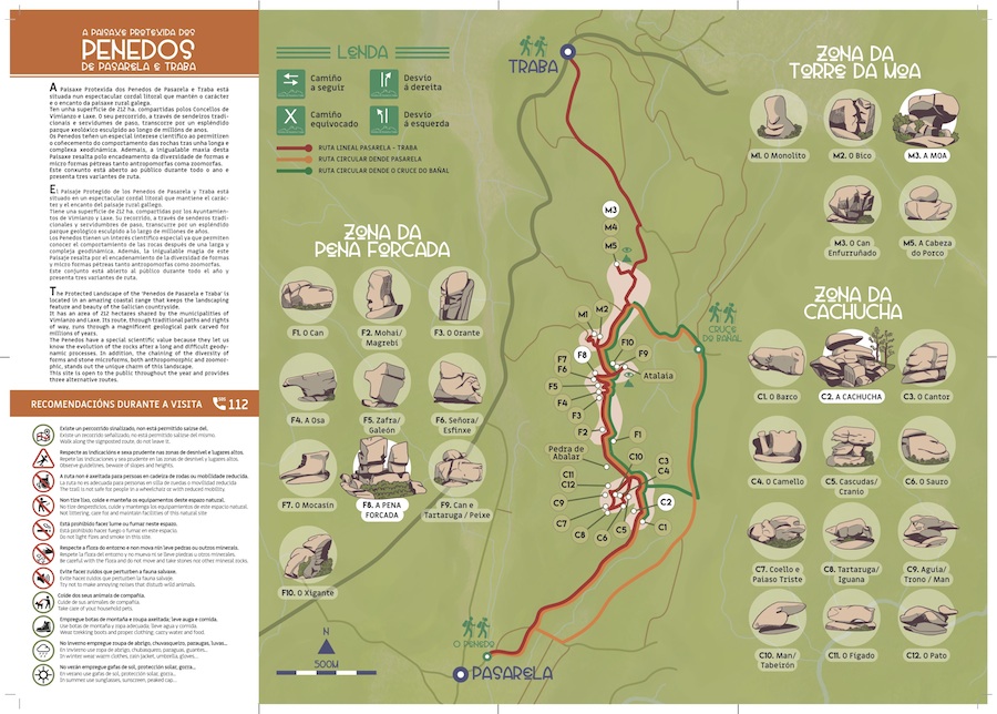 Folleto dos Penedos de Traba e Pasarela 1