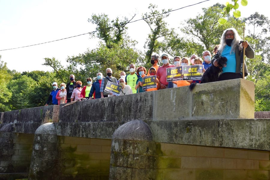 Camino por Cee na ponte de Vaosilveiro-Foto-Rafa Quintans