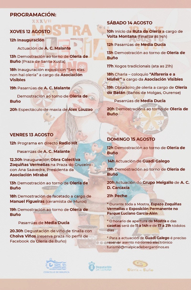 Programación Mostra Oleria Buño 2021