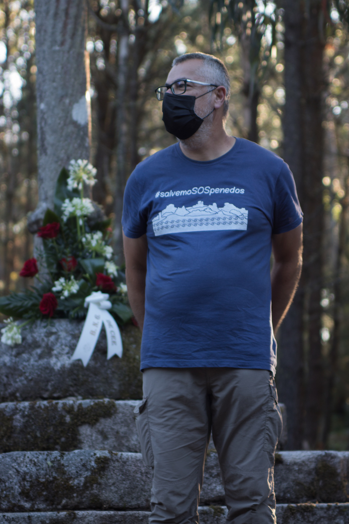 Miro Villar no Cruceiro da Cantorna-Foto-Pablo Alvarez